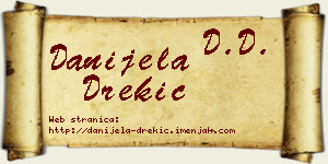 Danijela Drekić vizit kartica